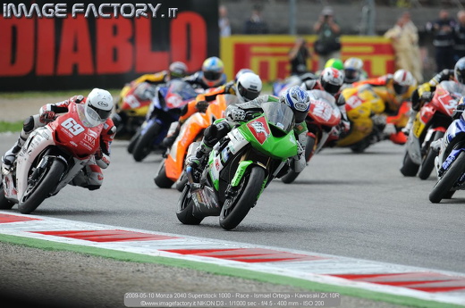 2009-05-10 Monza 2040 Superstock 1000 - Race - Ismael Ortega - Kawasaki ZX 10R